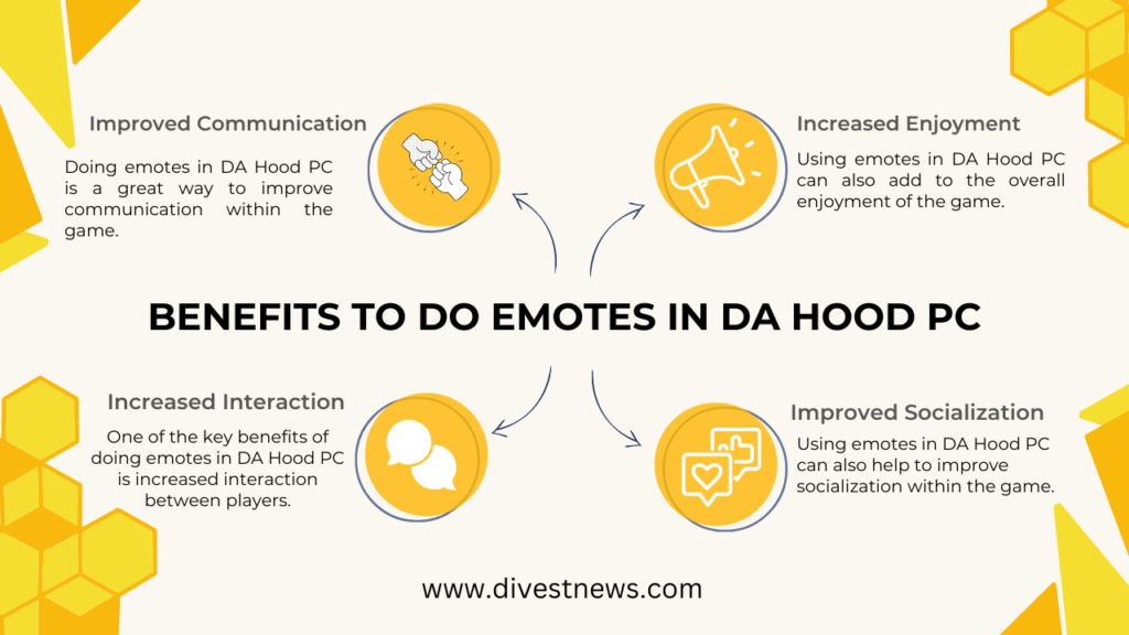 Benefits to Do Emotes in DA Hood PC